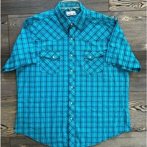 WRANGLER Short sleeve shirt Pearl snap size XL